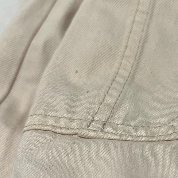 JCREW Slouchy Boyfriend Denim Overalls in Ecru - Picture 5 of 12